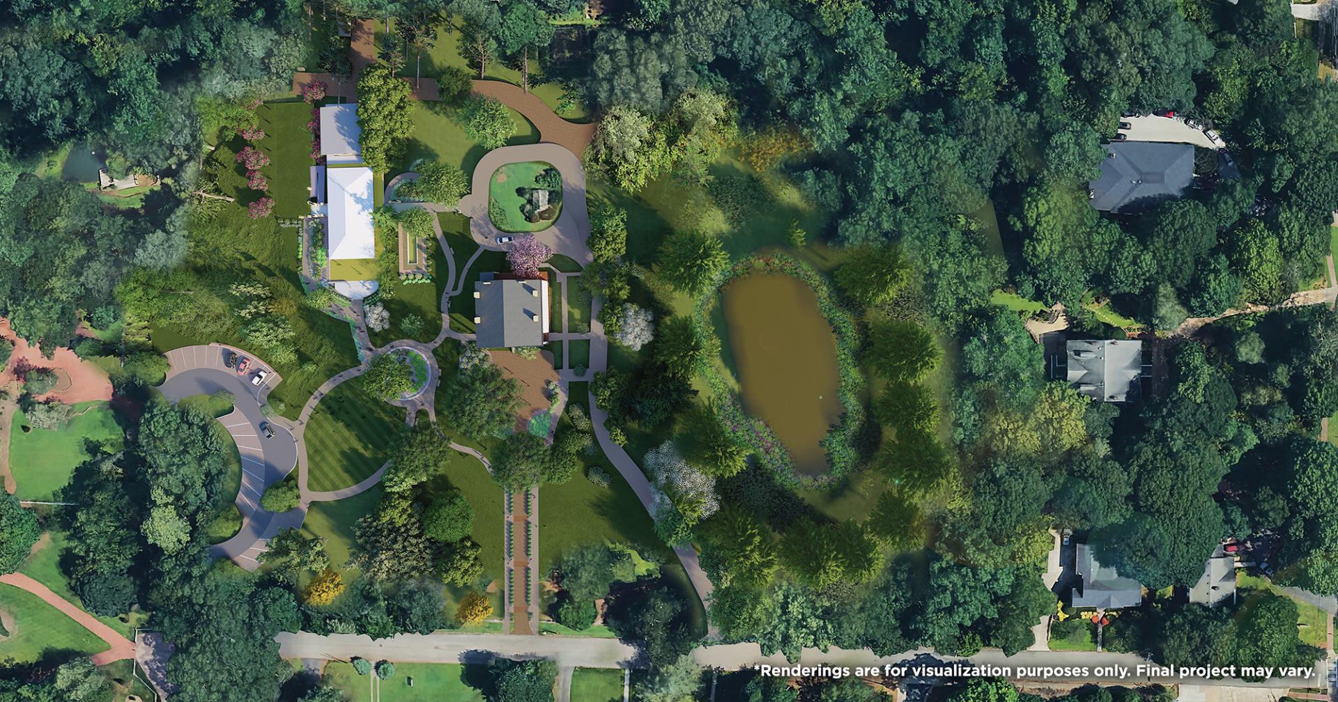 Mimosa Hall Rendering Aerial